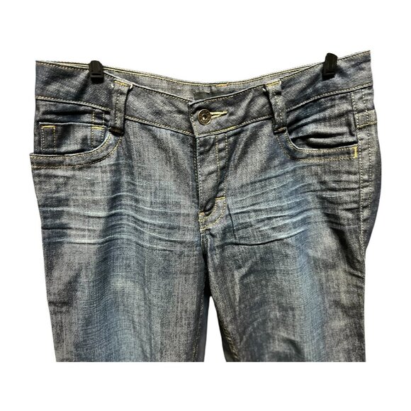 Awesome Calvin Klein Jeans Straight Women's 12 Blue Dark Wash Denim Lean Bootcut - Picture 8 of 11